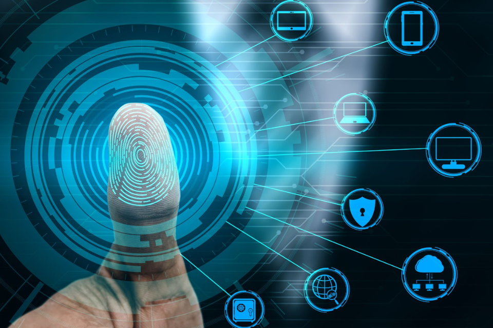 Digital thumb, technology image