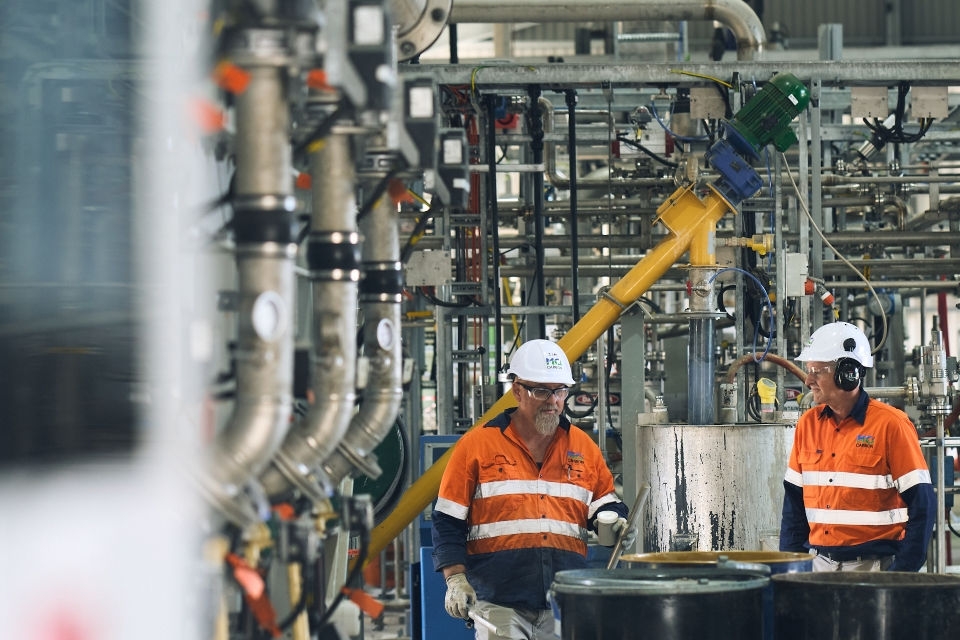 MCi Carbon has started production at Myrtle, a mineral carbonation demonstration plant. 