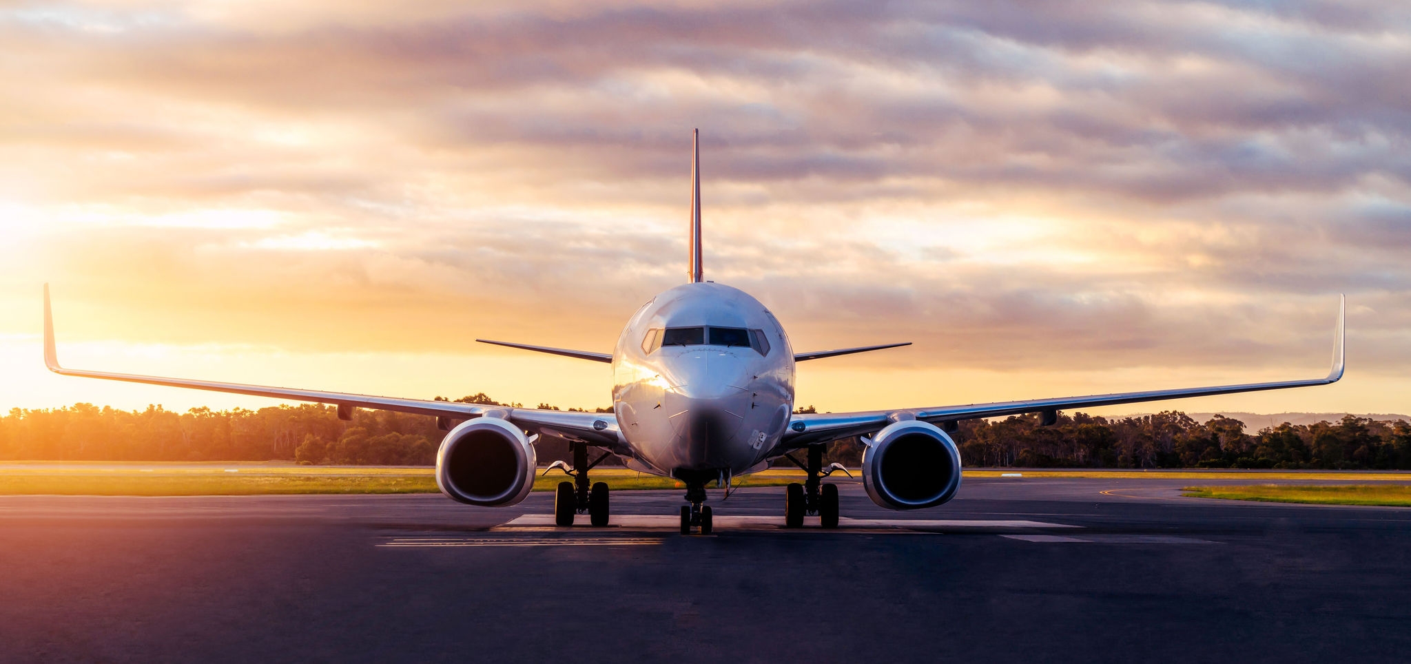 Image of a plane on a runway