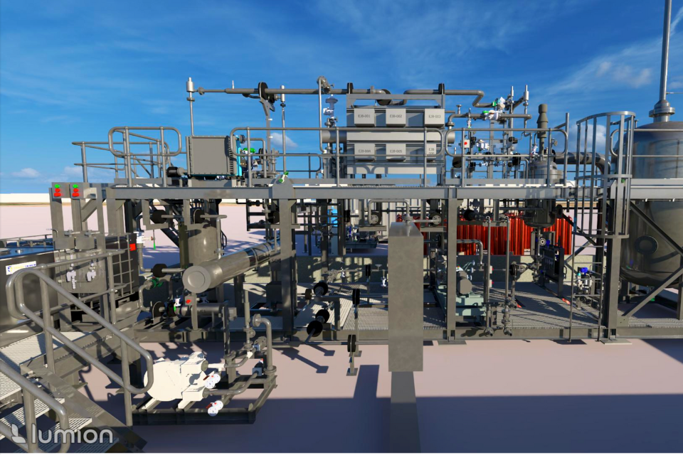 Carbon280’s Hydrilyte® Technology Pilot at its Research Centre in Kwinana, Western Australia.
