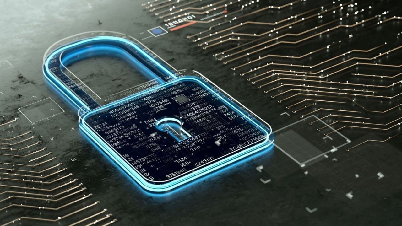 Digital data security lock concept